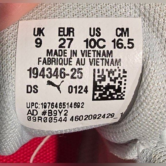 Puma Youth Axelion Mesh Running Shoes Size 10 - Picture 4 of 4